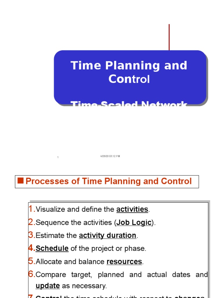 Time-Scaled Network Diagram Guide | PDF | Business
