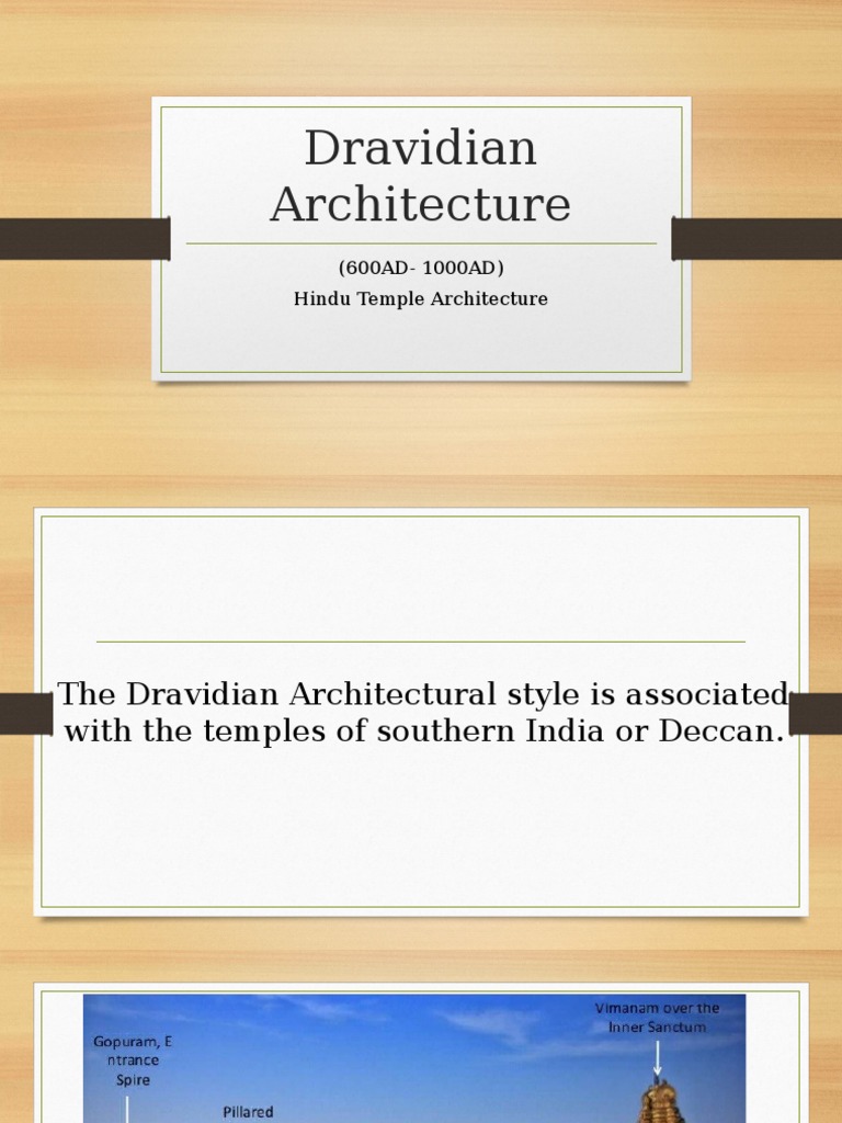 Dravidian Architecture: (600AD-1000AD) Hindu Temple Architecture ...