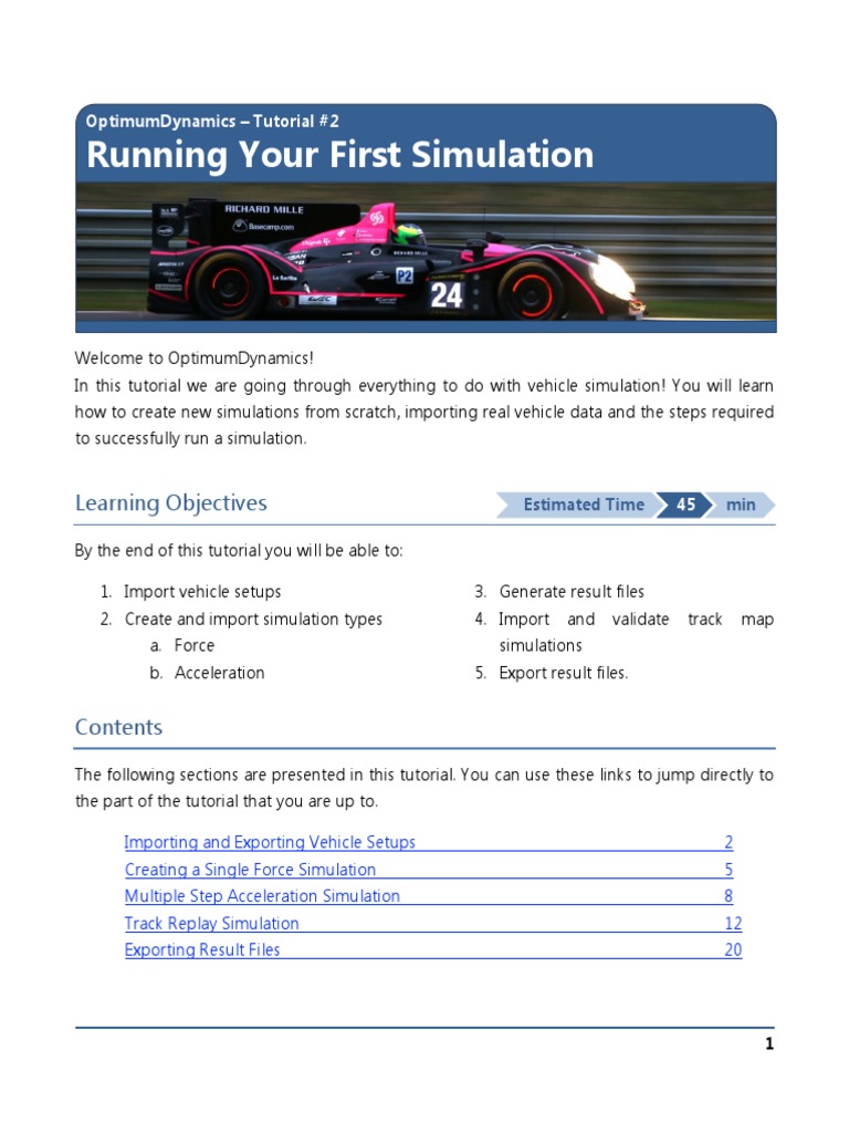 Vehicle Simulation Tutorial Guide | PDF | Simulation | Icon (Computing)