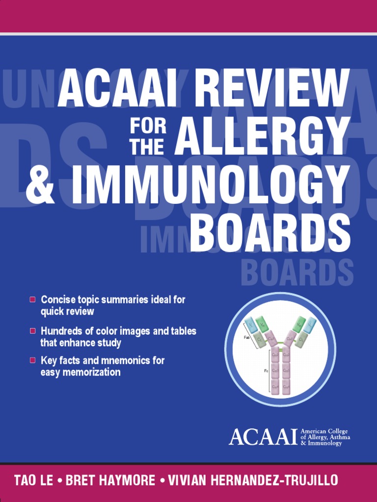 ACAAI Review For The Allergy and Immunology Boards American PDF PDF