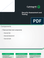 Security Assessment and Testing