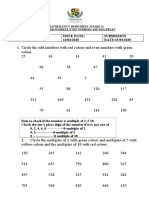 Lws Grade 3 Odd, Even Numbers and Multiples