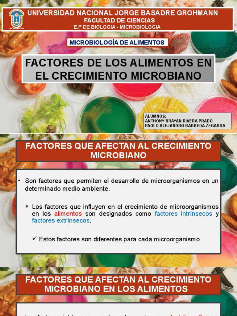 Factores que Afectan el Crecimiento Microbiano | PDF | Microorganismo ...