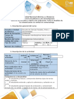 Guía de Actividades y Rúbrica de Evaluación-Tarea 3-Análisis de La Comunicación No Verbal en Cortometraje Propuesta