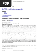 Download Manajemen Konflik_ Definisi dan Teori-teori Konflik  JePITS world wide community by AdmArsi Uinalauddin SN45881097 doc pdf