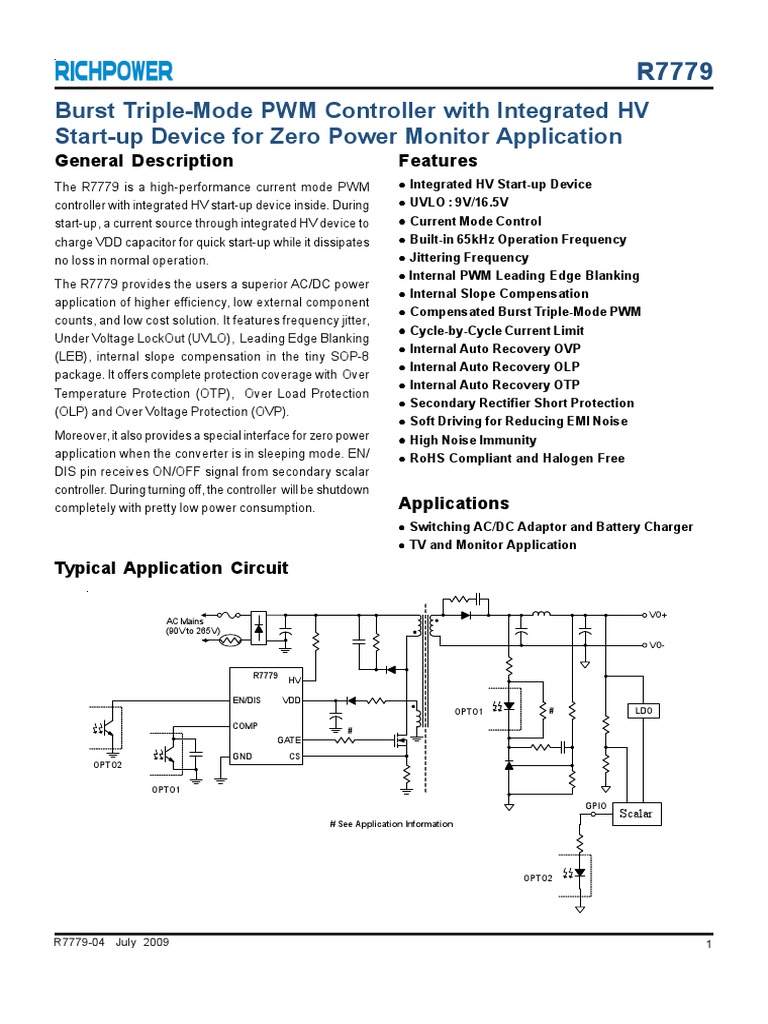 R7779 Richpower | PDF | Capacitor | Rectifier