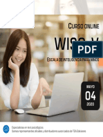 Curso online WISC-V. Brochure informativo