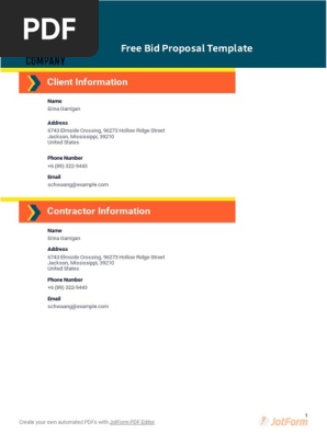 bid proposal
