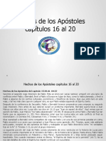 Hechos de Los Apóstoles Capítulos 16 Al 20