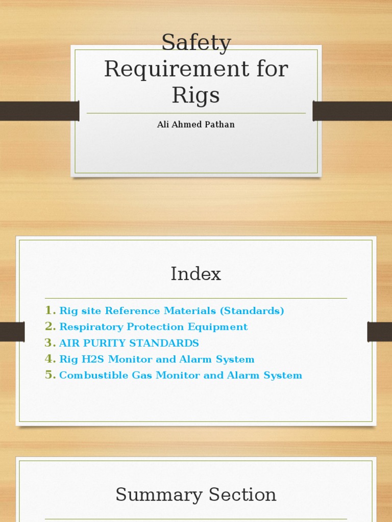 Rig Safety Standards and Protocols | PDF | Drilling Rig | Oil Well