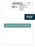 Procedimiento Limpieza de Maquinas