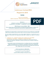 Prog - Fidic Module 1 Avril 2019