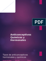 Anticonceptivos químicos y hormonales: tipos, efectos y métodos