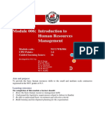 006 Training Manual Human Resources Management