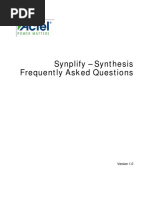 Synplify Synthesis Faq PDF