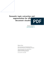 Semantic Topic Extraction and Segmentation For Efficient Document Visualization