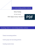 Counting Chains in Noncrossing Partition Lattices: Nathan Reading