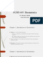 NURS 605 Biostatistics Introduction