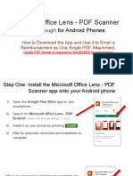 Microsoft Office Lens - PDF Scanner Walkthrough For Android Phones