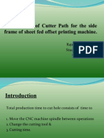 Optimization of Cutter Path