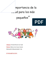 La Importancia de La Salud para Los Más Pequeños