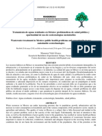 Tratamiento de Aguas Residuales en Mexico - Problematicas de Salud - 2018