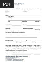 Dental Observer Application Form