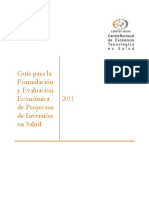 Guia para La Formulación y Evaluación Económica de Proyectos de Inversión en Salud PDF