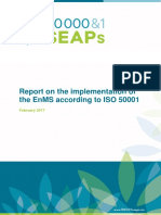 Report On The Implementation of The Enms According To Iso 50001
