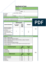 Especificacion de Puestos.