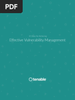 Effec Ve Vulnerability Management: 10 Steps For Achieving