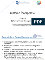 Sisteme Încorporate: Cursul 6 Software Power Management