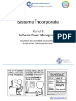 Sisteme Încorporate: Cursul 5 Software Power Management