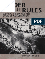 (SUNY Series in the Philosophy of the Social Sciences) David Bogen - Order Without Rules_ Critical Theory and the Logic of Conversation-State University of New York Press (1999).pdf
