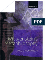 Paul Horwich - Wittgenstein's Metaphilosophy-Oxford University Press (2012) PDF