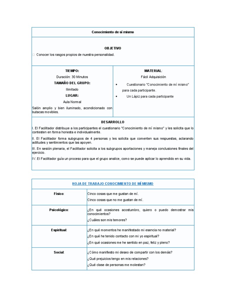 Conocimiento de Si Mismo | PDF | Conocimiento | Ciencias del comportamiento