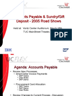 Accounts Payable & Sundry/Gift Deposit - 2005 Road Shows