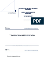 Tipos de Mantenimiento