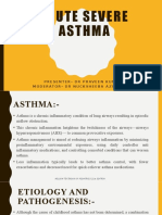 Acute Severe Asthma: Presenter-Dr Praveen Kumar Moderator - DR Nucksheeba Aziz Bhatt