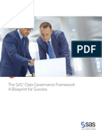 The Sas Data Governance Framework: A Blueprint For Success: White Paper