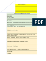 Form Laporan Investigasi Sederhana & RCA Komprehensive