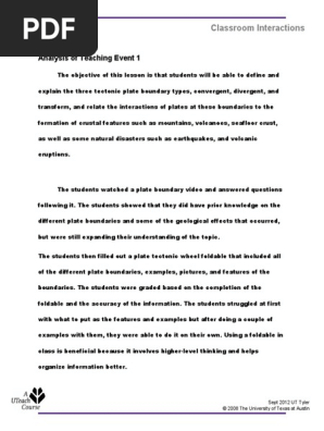 lesson 1 analysis