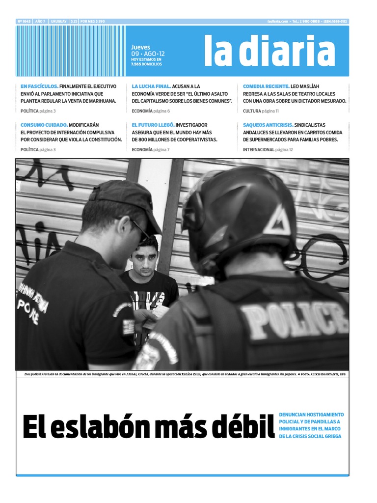 La Diaria20120809 PDF Uruguay Brasil