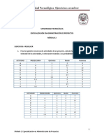 Universidad Tecnológica. Ejercicios A Resolver