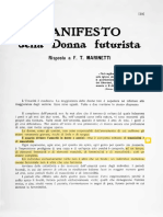 Manifesto Della Donna Futurista