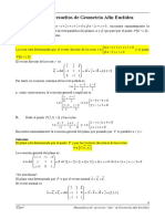 Ejercicios resueltos de Geometría Afín Euclídea