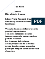 Martes 28 de Abril Constelaciones