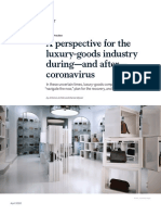 A Perspective For The Luxury Goods Industry During and After Coronavirus