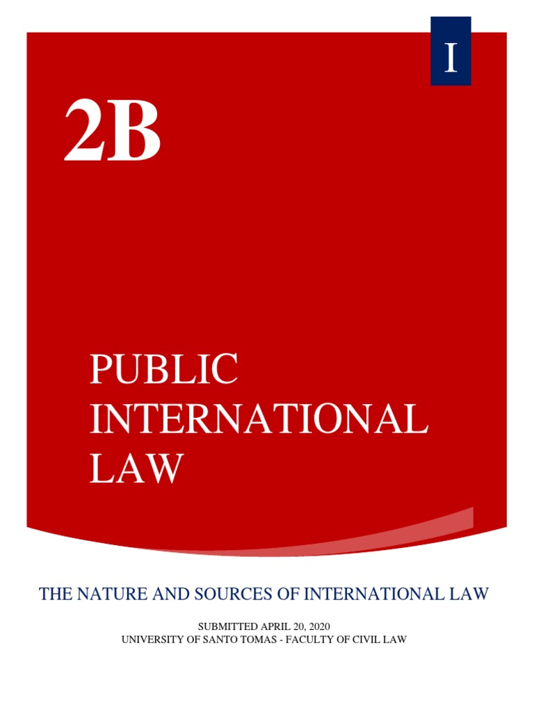 2B I. Nature and Sources of International Law | PDF | Naturalization ...
