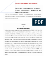 Ejemplo de Un Juicio Ejecutivo de Accion Cambiaria.